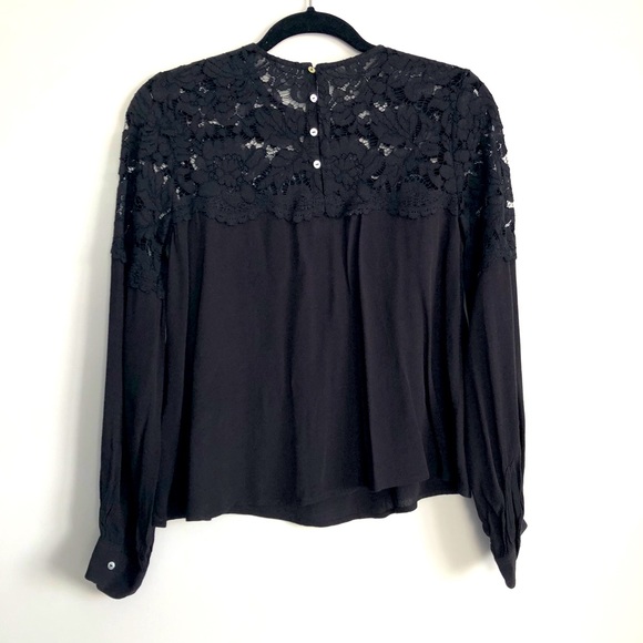 ✨3/$30✨ H&M BLACK LACE BLOUSE - Picture 6 of 6